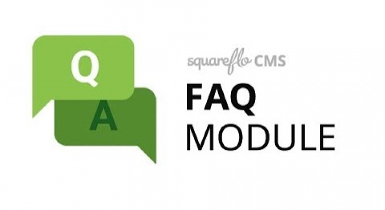 How to use the "FAQ" module in Squareflo's CMS